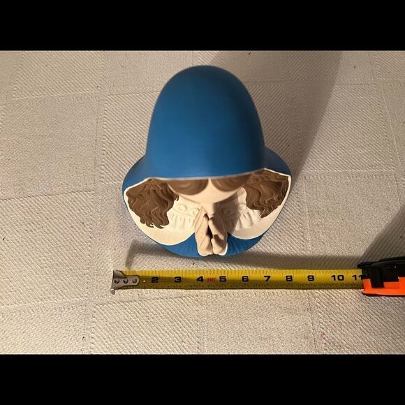 VTG Praying Virgin Mary Head Bust Statue Holland Atlantic Mold Hand Painted EVC. - Picture 5 of 9